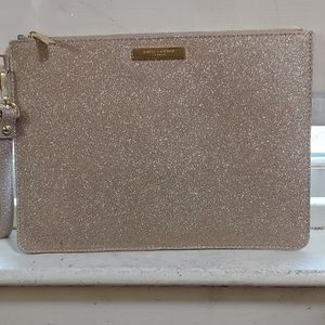 Out for a special event light gold clutch handbag